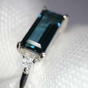 Bague de fiançailles vintage Art Déco en argent sterling 925 avec topaze taille ovale et baguette, certifiée IGI, pierre de naissance de novembre pour femme - Product Image 3