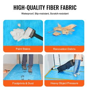 Film de protection de tapis facile à découper 40'' x 84'' Installation simple Tissu en fibre Tapis de protection pour voiture et protecteurs de tapis - Product Image 3