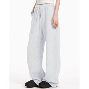 Pantalon Baggy Unisexe en Gros, Pantalon de Survêtement Rayé Ample à Jambes Larges, Style Streetwear, 100% Coton Molletonné, Taille Élastique - Product Image 5