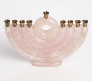 Handmade Luxury Aluminum Menorah-Eco-Friendly Durable 9-<b>Branch</b> Hanukkah Candle Holder Festive Home Decor Judaic Gifts - Product Image 4