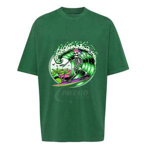 T-shirt de sport oversize en gros à séchage rapide avec impression DTF, en tissu tricoté léger, col rond - Product Image 3