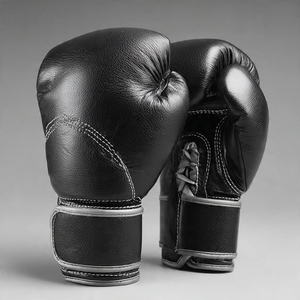 Guantes de Boxeo de Cuero Profesionales, Guantes de Cuero Vintage para Entrenamiento de Boxeo - Product Image 1