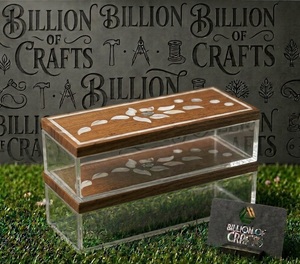 Pot rectangulaire en bois de luxe pour l'hôtellerie, idéal pour le Ramadan et l'Aïd, contenant des chocolats, des bonbons, des friandises, des dattes et des fruits secs en cadeau - Product Image 5