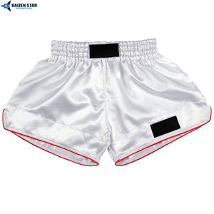 Professional Sporty High Waist MMA Training Fight Shorts Men-Vintage Solid Front Lightweight Satin Fabric Eco-Friendly - Product Image 2