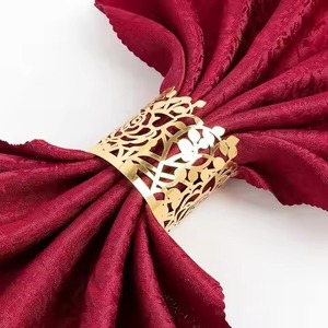 แหวนรองผ้าเช็ดปากโลหะสำหรับตกแต่งโต๊ะอาหารและใช้รับประทานอาหาร - Product Image 1