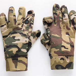 Professional Camouflage Hunting <b>Gloves</b> Breathable Anti-Slip Tactical Shooting <b>Gloves</b> 3-Finger Flip Outdoor Fishing Mittens - Product Image 1