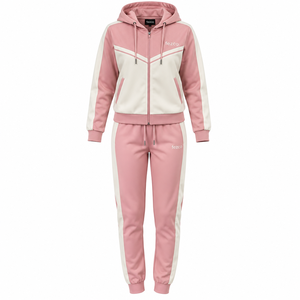 <b>Fleece</b> Fabric Winter Season Ladies <b>Jogger</b> Solid Casual New Custom Wholesale Price <b>Women</b> Tracksuit Made High Quality Polyester - Product Image 1