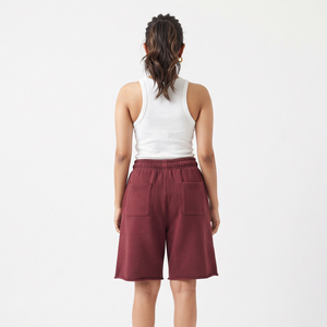 Shorts amples pour femmes en molleton 100% coton, pour la course, le sport, le fitness, le streetwear et l'hiver, avec cordon de serrage à la taille - Product Image 5