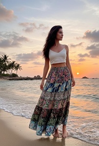 เสื้อผ้าผู้หญิงแฟชั่นลำลองคุณภาพดีราคาส่ง ผ้าฝ้ายเป็นมิตรกับสิ่งแวดล้อม สีตามสั่ง ปักลายอย่างยั่งยืน - Product Image 4