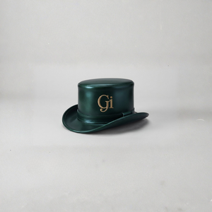 Chapeau Haut de Forme Personnalisé OEM en Cuir Pleine Fleur Véritable avec Imprimé Animal Soyeux, Style Vintage Steampunk, pour Hommes et Femmes, Idéal pour Sports de Plein Air et Voyage, Vente en Gros - Product Image 1