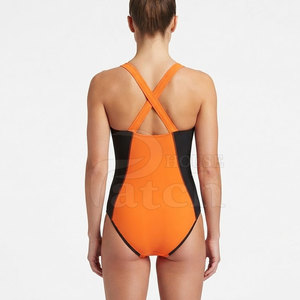 Traje de Baño Flexible de Una Pieza para Mujer, Ropa Deportiva de Natación con Estampado Personalizado, Tejido Elástico de Secado Rápido para Playa, Piscina y Entrenamiento - Product Image 5