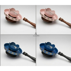 Decorative Arabic Bakhoor Burner With Wooden Handle And <b>Metal</b> Bowl, Ideal For Incense Burning, Home Fragrance And Gifting - Product Image 5