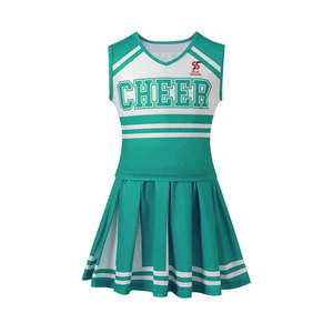 Tenue de cheerleading athlétique moderne en tissu doux et respirant, design personnalisé, couleurs vives - Product Image 1