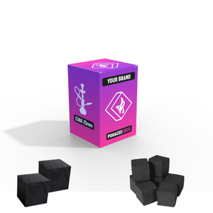 Charbon de coco naturel à 100 %, briquettes de chicha premium, faible teneur en cendres, fabrication indonésienne, OEM, marque privée, haute qualité - Product Image 1