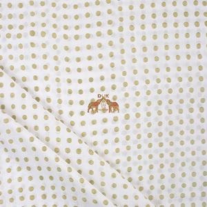 Boho Chic Hand Block Tissu imprimé à pois en coton pour rideaux, auvents de lit et style intérieur - Product Image 1