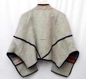 Women's 100% Cotton Kantha <b>Jacket</b> with Vintage Patchwork Eco-Friendly & Breathable <b>Mandarin</b> <b>Collar</b> All Seasons - Product Image 6