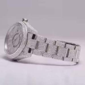Custom Diamond Quartz Square <b>Case</b> Glass Dial Coin Type <b>Watch</b> For Resale - Product Image 3