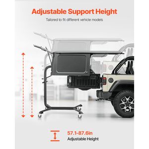 Sistema di Sollevamento e Rimozione Hardtop per Jeep Wrangler, Facile Utilizzo per Una Persona, Capacità 200 Libbre - Product Image 3