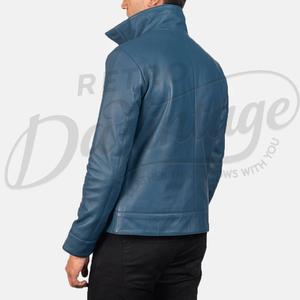 Blouson Bomber Urbain en Cuir Noir pour Homme avec Doublure Contrastante et Capuche Intégrée, Veste Extérieure en Véritable Peau de Mouton Zippée – Vente en Gros - Product Image 3