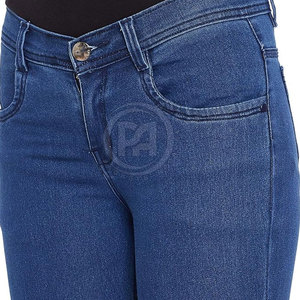 Pantalones vaqueros para mujer de tamaño personalizado, transpirables, para uso en exteriores, los más vendidos al por mayor, 100% algodón. - Product Image 6