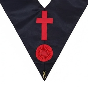Collier de Maître Franc-Maçon des Grands Grades du Rite Français, brodé à la machine, avec perles, style mode - Product Image 5