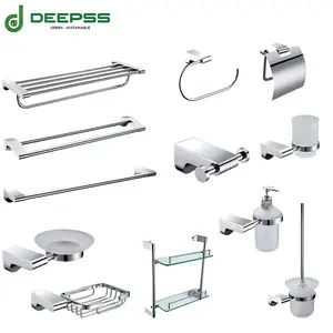 DEEPSS luxury zinc alloy wall mounted bathroom toilet accessories factory price bathroom hardware parts washroom accessories
