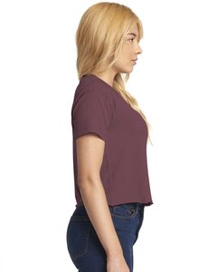Women's Cropped <b>T</b>-<b>Shirt</b> <b>V</b>-<b>Neck</b> Short Sleeve Regular Fit Casual Jersey Crop Top Spring Summer 100% Cotton - Product Image 1