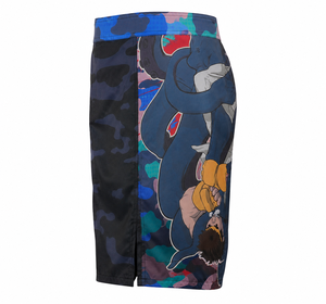 High Quality Custom MMA Fight <b>Shorts</b> Heat-Transfer Printed Breathable Canvas Sporty Mid Waist <b>Combat</b> Sports <b>Shorts</b> - Product Image 2