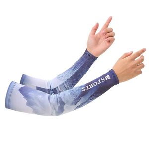 GEO BROTHERS Custom Men's Spandex/Polyester <b>Compression</b> <b>Arm</b> <b>Sleeves</b> for Cycling Gaming Running Sports Protection - Product Image 6