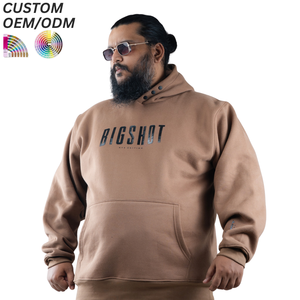 Sudadera con Capucha para Hombre, Talla Grande, 360g, Antiarrugas, Secado Rápido, Tejido de Algodón y Felpa, Ecológica, Estilo Urbano Informal, Logotipo Personalizado, OEM, ODM - Product Image 5