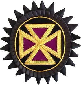 Rosetas para Gorras de los Caballeros Templarios - Bordado con Hilos Metálicos - Product Image 1
