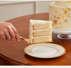 Spatule à gâteau en acier inoxydable doré avec poignée torsadée, pelle à tarte réutilisable, outil à pâtisserie et dessert pour les fêtes - Product Image 6