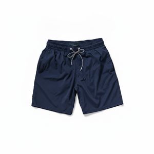 Pantalones Cortos Deportivos COVE con Cordón Ajustable, Color Azul Marino, para Hombre, Casuales, Personalizados OEM ODM, Mezcla de Algodón, Cintura Elástica - Product Image 3
