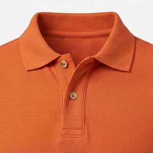Chemise décontractée pour homme en piqué 100 % polyester bleu marine à manches courtes, respirante, infroissable, coupe classique, design tricoté uni - Product Image 4