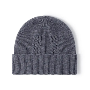 Bonnets brodés personnalisés, ajoutez votre texte, bonnet en tricot d'hiver, 100% acrylique, avec pompon, respirant, mode personnalisée - Product Image 2