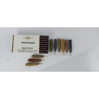 Mini bâtons d'encens à base de plantes de 3 pouces ensemble lavande sauge blanche Rose vétiver camomille safran Kusum diffuseur de fleurs tibétaines