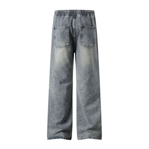 Service OEM – Jeans décontractés pour hommes de haute qualité, vente en gros, design personnalisé, prix abordable, motif uni, usine de vêtements en gros - Product Image 4