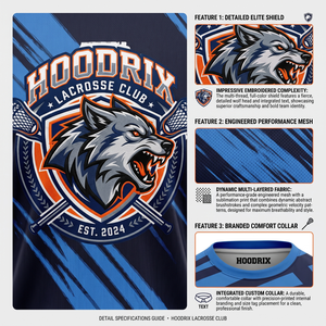 Custom Lacrosse Shooting Shirt Men Women Sublimation Practice Jersey Quick Dry Breathable Wholesale Sportswear OEM Team Uniform - Product Image 6
