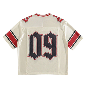 Camisetas de fútbol de malla transpirable personalizadas con nombre y número del equipo impreso, con impresión por sublimación. - Product Image 2