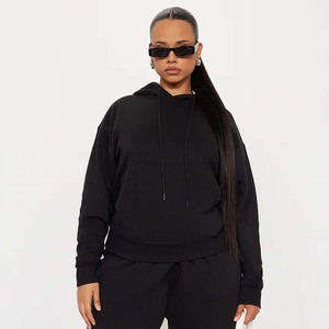 Women's Oversized <b>Hooded</b> <b>Sweatshirt</b> <b>Dress</b> Animal Print Cotton Knitted Full Sleeve Autumn Wear - Product Image 4