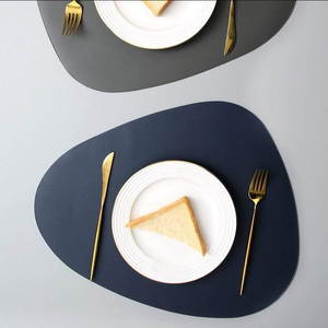 New Arrival Faux PU Leather Luxury <b>Placemat</b> <b>Wipeable</b> Reusable Festive Events Home Custom Trending Tablemat Pads Coffee Dining - Product Image 3