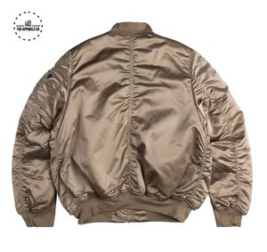 Blouson aviateur à col baseball pour homme, nouvelle saison, veste zippée pour l'hiver, avec logo, tissu en toile épaisse noire - Product Image 2