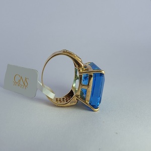 Anillo de Oro Amarillo de 14K para Mujer, Joya Sofisticada, Adorno de Moda para Uso Diario, Colección de Bodas - Product Image 5