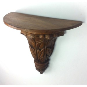 Handcrafted Walnut Wood Vintage Floating <b>Shelf</b> Antique Brown - Wholesale - Product Image 6