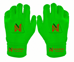 Professional Manufacturer High Quality Leather Baseball Batting Gloves Anti-Slip Standard Fit Customized Colors Logo <b>Hook</b> Loop - Product Image 1