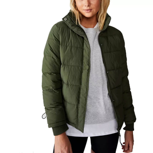 OEM Custom Design <b>Padded</b> Bubble Jacket <b>Cheap</b> Price Streetwear Hooded Wind Proof Zipper Bubble Jackets - Product Image 1