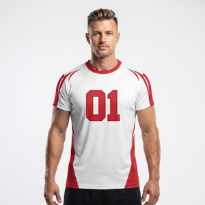 เสื้อวอลเลย์บอลชาย โพลีเอสเตอร์ 100% เสื้อวอลเลย์บอลชายคุณภาพพรีเมียม เสื้อคอกลมสำหรับเล่นกีฬา เสื้อวอลเลย์บอลชาย - Product Image 6