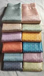 Tissu en soie brocart de qualité supérieure, motif tissé riche, pour saris, chemisiers, lehenga, rideaux, sacs et décoration de mode - Product Image 4