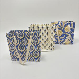 Bolsas de Regalo de Papel Hechas a Mano con Serigrafía y Asas de Cuerda, Bolsas Decorativas para Compras y Empaque - Product Image 5
