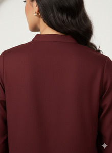 Chemise en lin doux pour femme, vêtement de luxe pour usage quotidien, idéale pour les tenues professionnelles, prix de gros par fournisseur. - Product Image 2